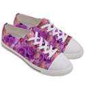 Flowers Blossom Bloom Nature Color Women s Low Top Canvas Sneakers View3