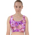 Flowers Blossom Bloom Nature Color Velvet Racer Back Crop Top View1