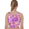 Flowers Blossom Bloom Nature Color Velvet Racer Back Crop Top View2