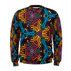 Grubby Colors Kaleidoscope Pattern Men s Sweatshirt by Sapixe