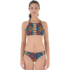 Grubby Colors Kaleidoscope Pattern Perfectly Cut Out Bikini Set by Sapixe