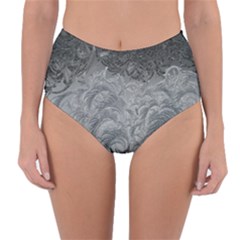 Abstract Art Decoration Design Reversible High-waist Bikini Bottoms by Sapixe