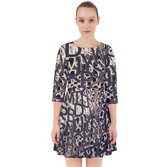 Pattern Design Texture Wallpaper Smock Dress by Sapixe