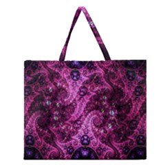 Fractal Art Digital Art Zipper Large Tote Bag