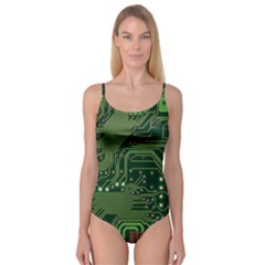 Board Computer Chip Data Processing Camisole Leotard  by Sapixe