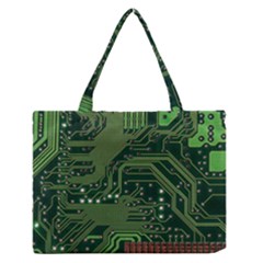 Board Computer Chip Data Processing Zipper Medium Tote Bag by Sapixe