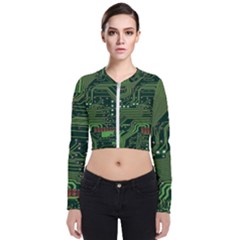 Board Computer Chip Data Processing Bomber Jacket by Sapixe