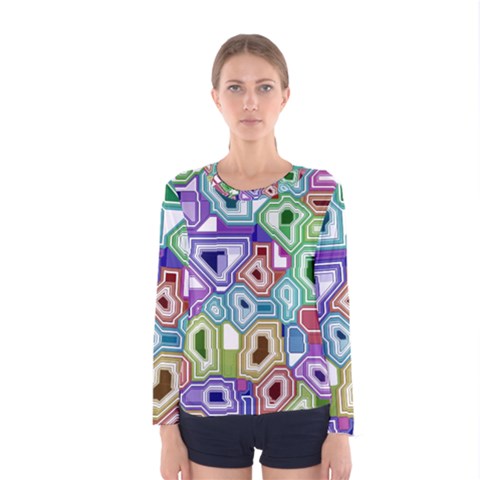 Board Interfaces Digital Global Women s Long Sleeve Tee by Sapixe