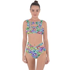 Board Interfaces Digital Global Bandaged Up Bikini Set  by Sapixe