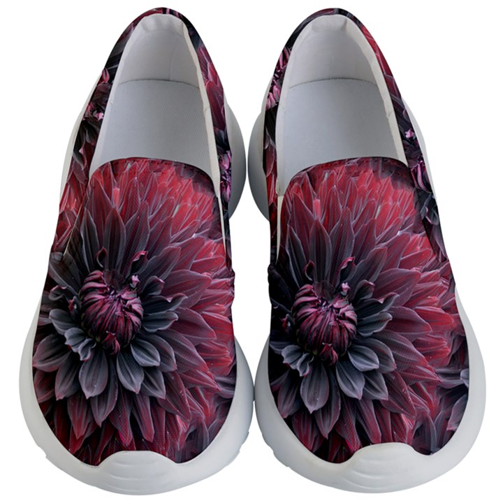 Flower Fractals Pattern Design Creative Kid s Lightweight Slip Ons