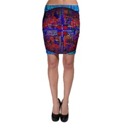 Board Interfaces Digital Global Bodycon Skirt by Sapixe