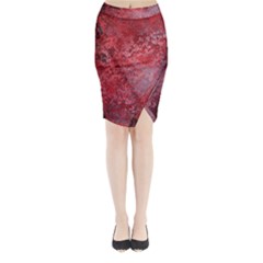 Background Texture Structure Midi Wrap Pencil Skirt by Sapixe