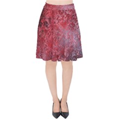 Background Texture Structure Velvet High Waist Skirt by Sapixe