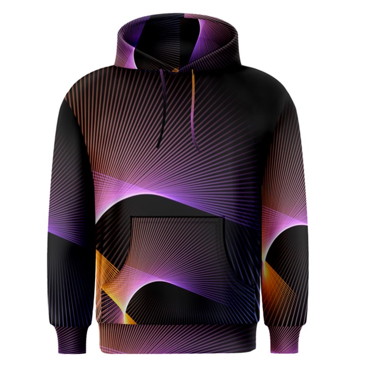 Star Graphic Rays Movement Pattern Men s Pullover Hoodie