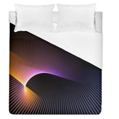 Star Graphic Rays Movement Pattern Duvet Cover (queen Size) by Sapixe