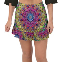 Background Fractals Surreal Design Fishtail Mini Chiffon Skirt