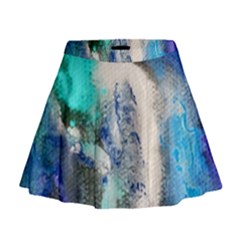 Blue Sensations Mini Flare Skirt by Art2City