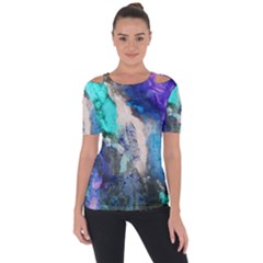 Blue Sensations Short Sleeve Top by Art2City