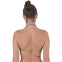 The Framework Drawing Color Texture Halter Bandeau Bikini Top View2