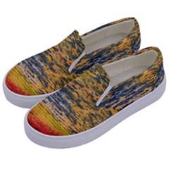 The Framework Drawing Color Texture Kids  Canvas Slip Ons by Sapixe