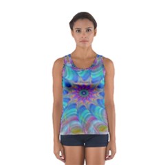 Fractal Curve Decor Twist Twirl Sport Tank Top  by Sapixe