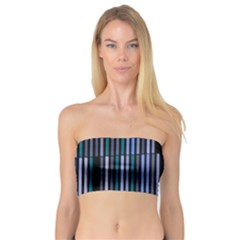 Shades Of Blue Stripes Striped Pattern Bandeau Top by yoursparklingshop