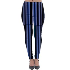 Shades Of Blue Stripes Striped Pattern Lightweight Leggings