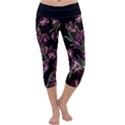 Tulip print Capri Yoga Leggings View1