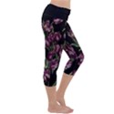 Tulip print Capri Yoga Leggings View3