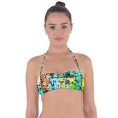 Birds   Caged And Free Halter Bandeau Bikini Top by bestdesignintheworld