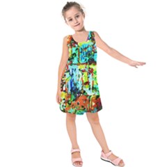 Birds   Caged And Free Kids  Sleeveless Dress by bestdesignintheworld