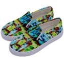 Birds   Caged And Free Kids  Canvas Slip Ons View2