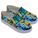 Birds   Caged And Free Kids  Canvas Slip Ons View3