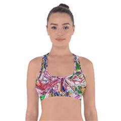 Budha Denied The Shine Of The World Cross Back Sports Bra by bestdesignintheworld