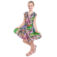 Budha Denied The Shine Of The World Kids  Short Sleeve Dress by bestdesignintheworld