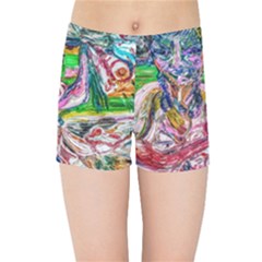 Budha Denied The Shine Of The World Kids Sports Shorts by bestdesignintheworld