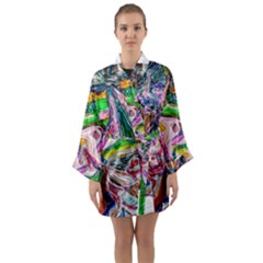 Budha Denied The Shine Of The World Long Sleeve Kimono Robe by bestdesignintheworld