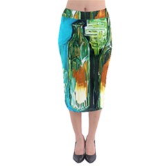 Ceramics Of Ancient Land 2 Midi Pencil Skirt by bestdesignintheworld