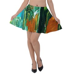 Ceramics Of Ancient Land 2 Velvet Skater Skirt by bestdesignintheworld