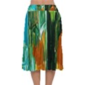 Ceramics Of Ancient Land 2 Velvet Flared Midi Skirt View2