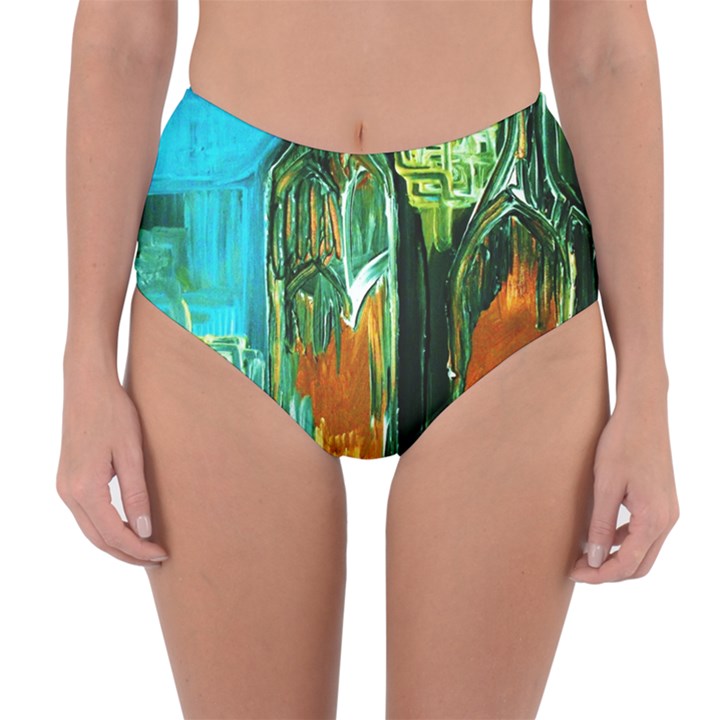 Ceramics Of Ancient Land 2 Reversible High-Waist Bikini Bottoms