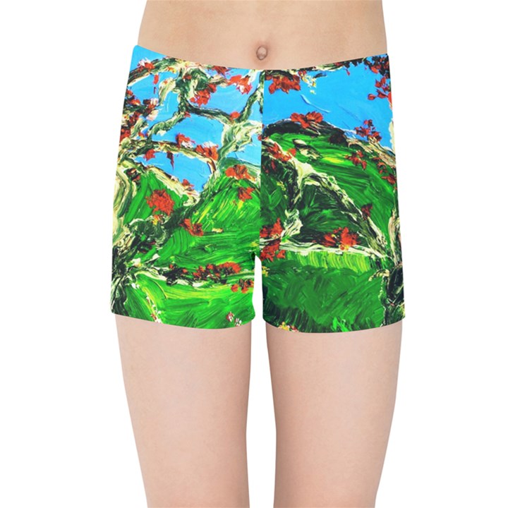 Coral Tree 2 Kids Sports Shorts