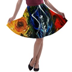 1 Butterfly 1 A-line Skater Skirt by bestdesignintheworld