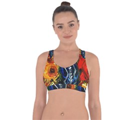 1 Butterfly 1 Cross String Back Sports Bra