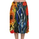 1 Butterfly 1 Velvet Flared Midi Skirt View1