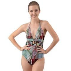 Hidden Strings Of Urity 10 Halter Cut-out One Piece Swimsuit