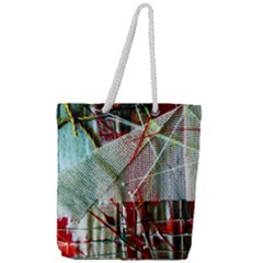 Hidden Strings Of Urity 10 Full Print Rope Handle Tote (large) by bestdesignintheworld