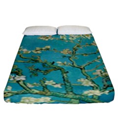 Almond Blossom  Fitted Sheet (king Size) by Valentinaart