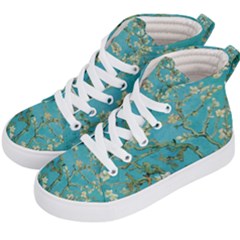 Almond Blossom  Kid s Hi-top Skate Sneakers by Valentinaart