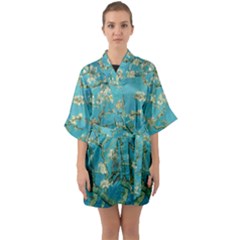 Almond Blossom  Quarter Sleeve Kimono Robe